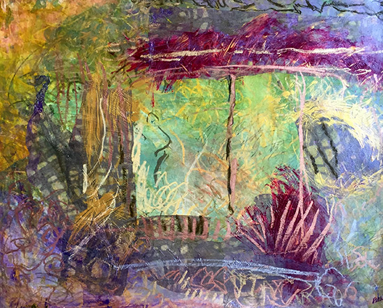 abstract with a restful tropical feeling